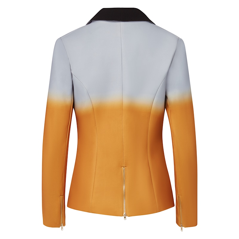 Thumbnail of Women’S Stretch Blazer — Mustard Gold Yellow & Gray Ombre image