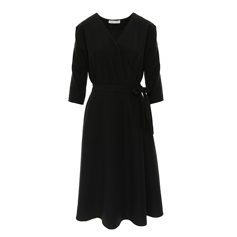 Thumbnail of Unwrap Kimono Sleeve Dress With Wrap Tie image