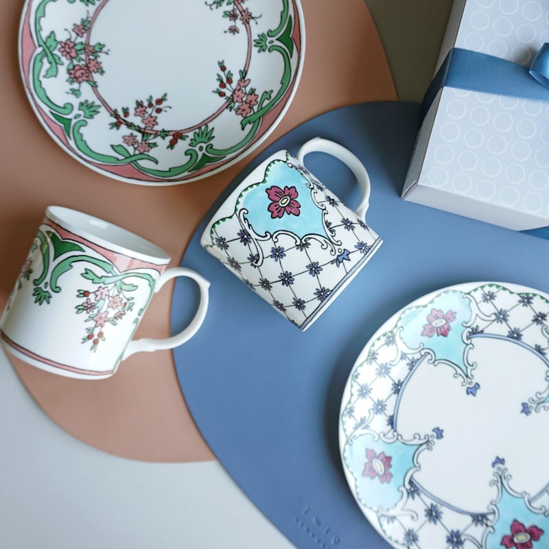 Thumbnail of Deco Placemats, Set Of Two - Light Blue image