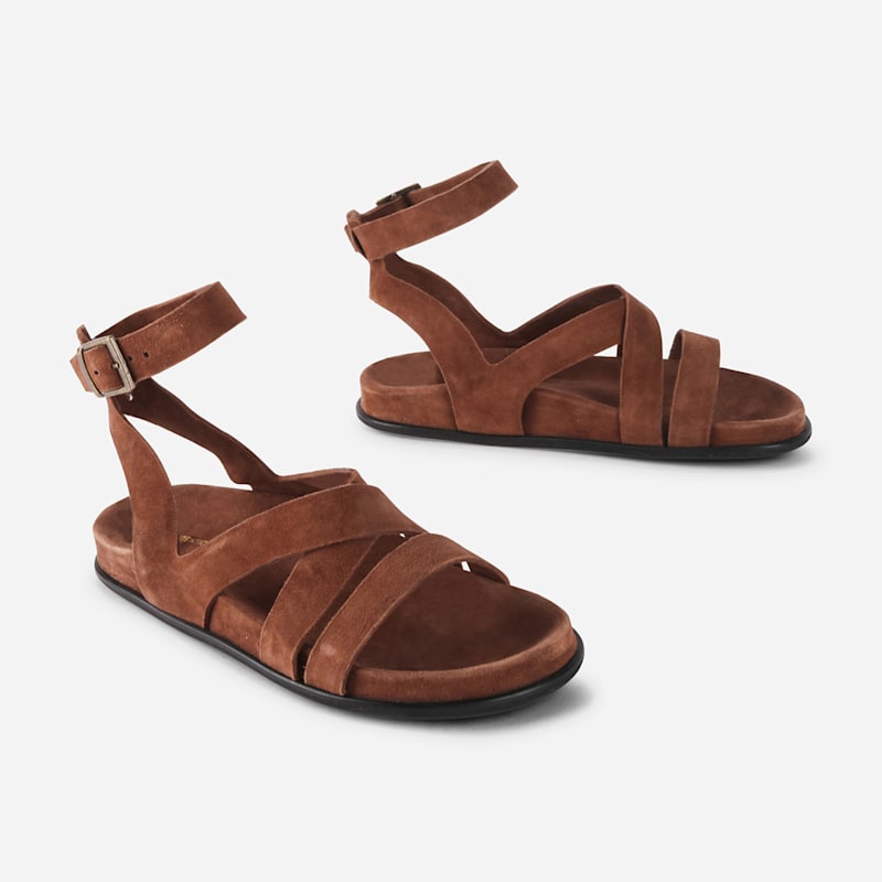 Thumbnail of Myko Ankle Strap Flat Sandal image