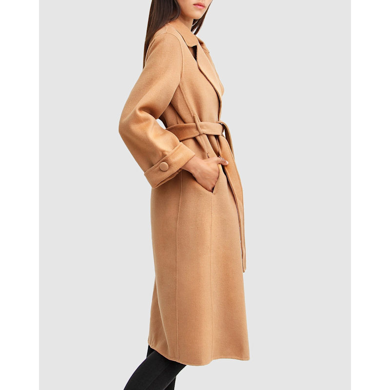 Thumbnail of Stay Wild Oversized Wool Coat - Camel image