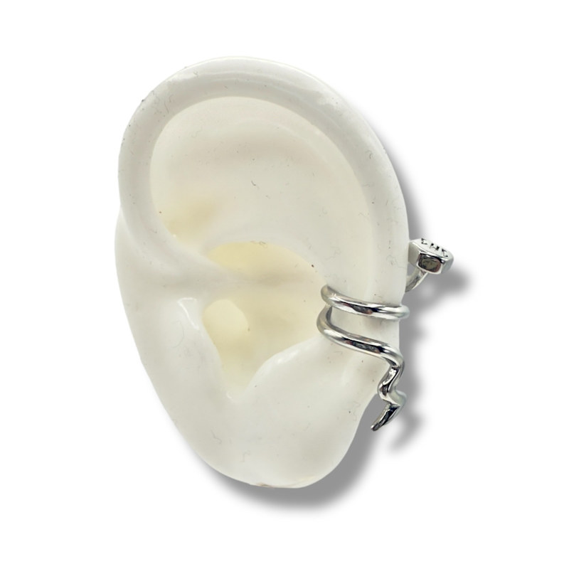 Thumbnail of Nailed It Nail Ear Cuff Silver image