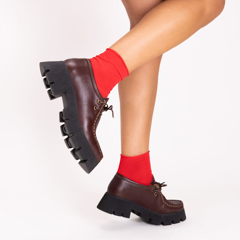 Thumbnail of Naomi Coffee Brown Chunky Loafer image