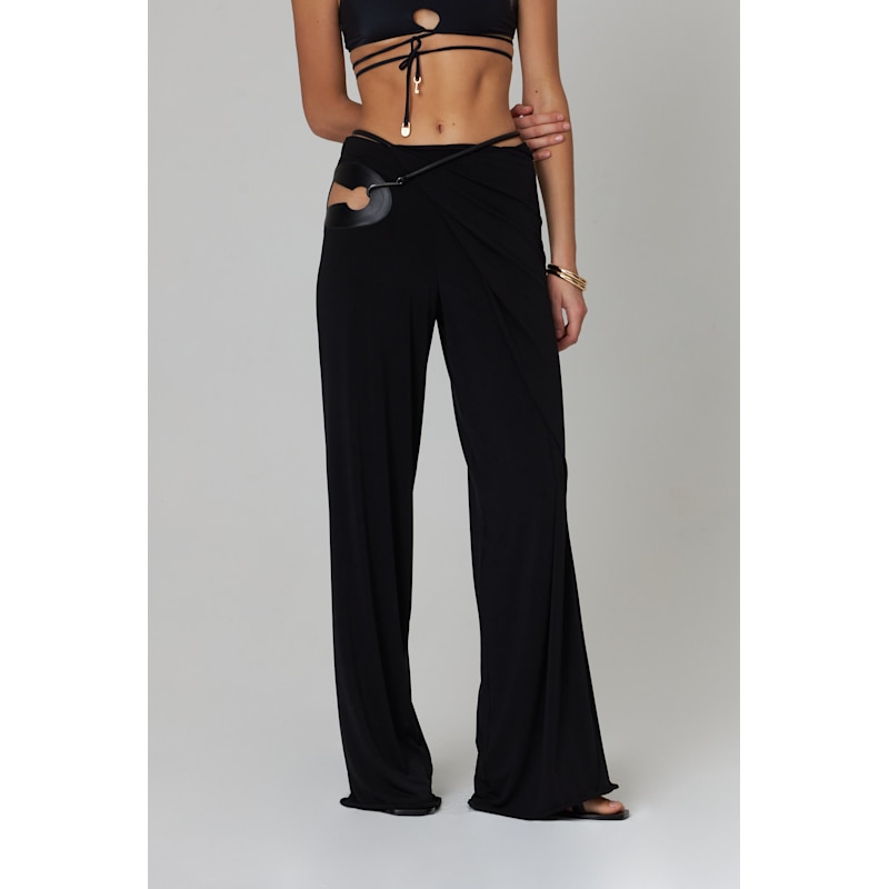 Thumbnail of Nara Wrap Trousers In Black image