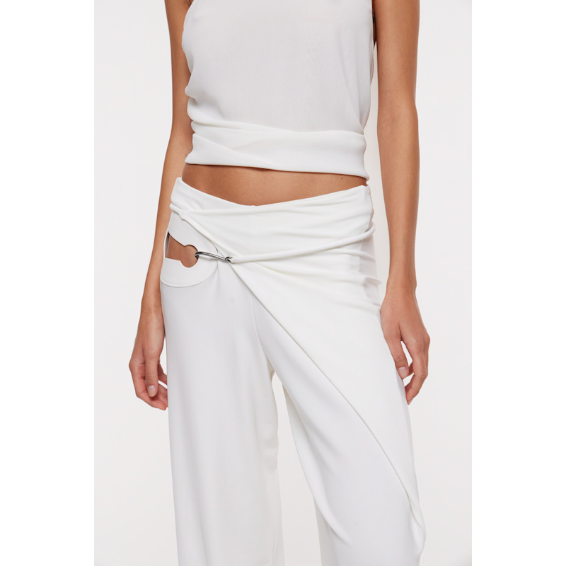 Thumbnail of Nara Wrap Trousers In Ivory image