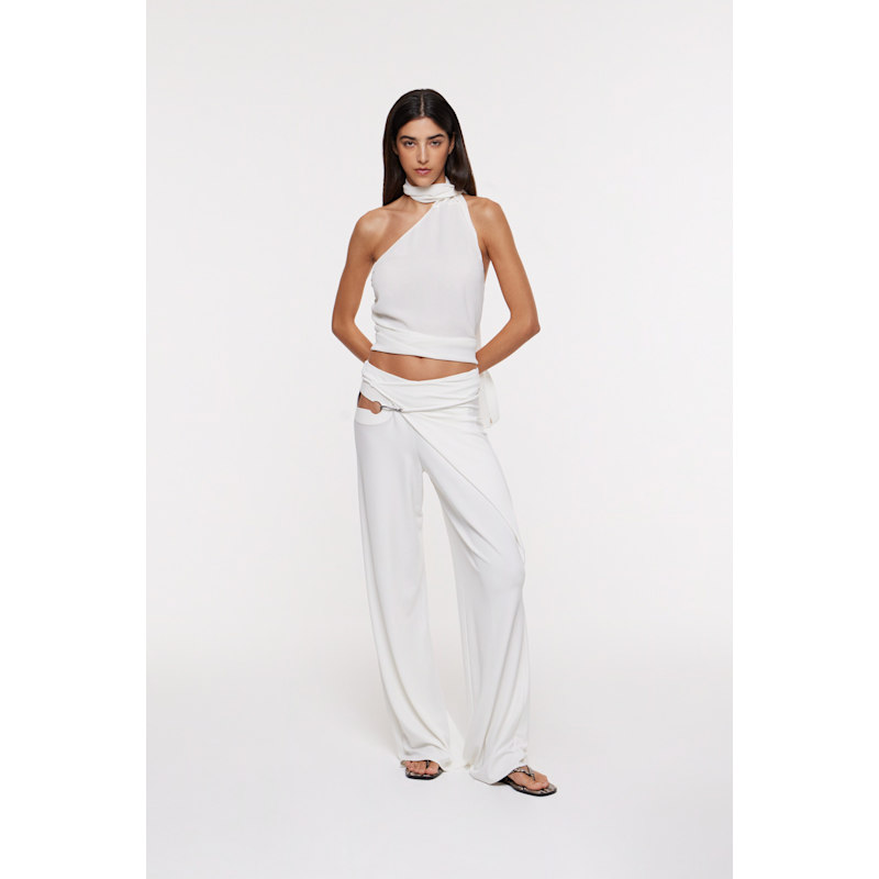 Thumbnail of Nara Wrap Trousers In Ivory image