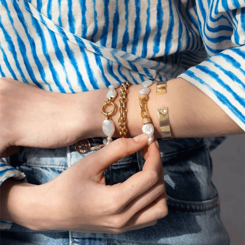 Thumbnail of Natural Baroque Pearl Bracelet image