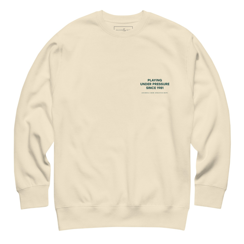 Thumbnail of Natural Court Etiquette Tennis Club League Organic Cotton Sweatshirt - Men image
