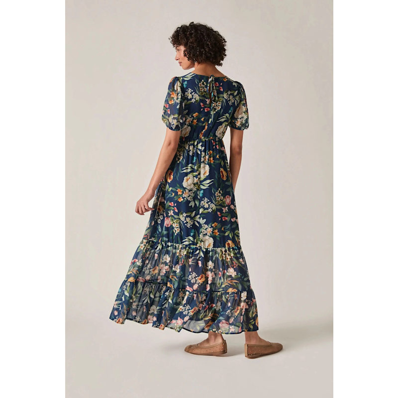 Thumbnail of Navy Botanical Floral Maxi Dress image