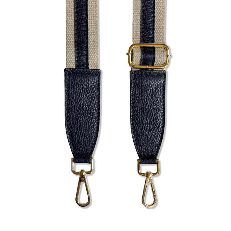 Thumbnail of Navy Leather And Canvas Strap image