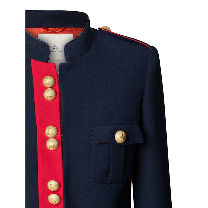 Thumbnail of Navy Military Jacket With Epaulets And Gold Buttons image