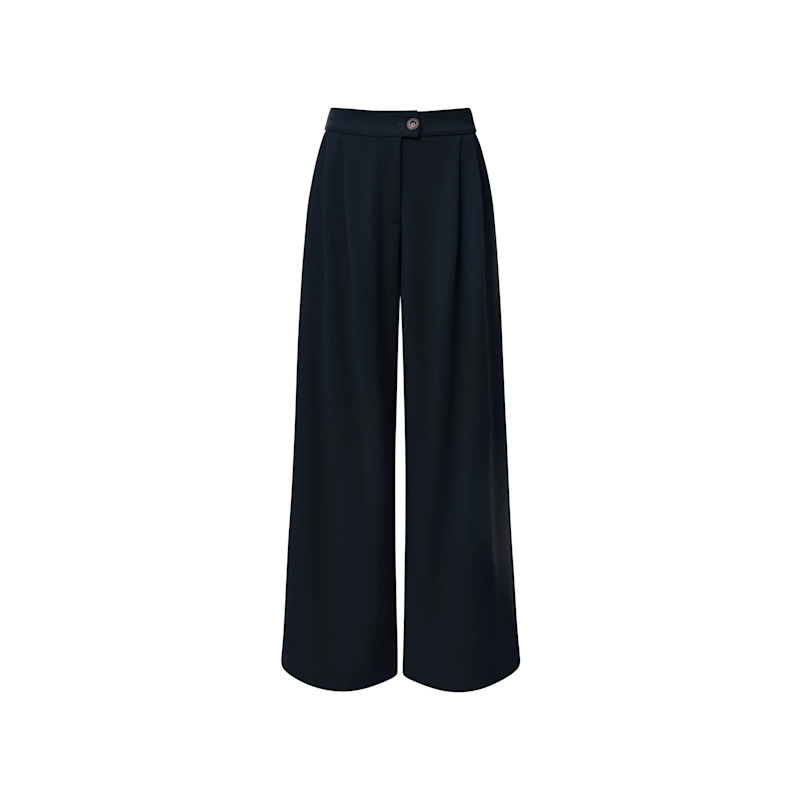 Thumbnail of Navy Wide Leg Suit Trousers image
