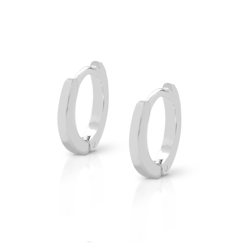 Thumbnail of Nell Huggie Earrings Sterling Silver Small image