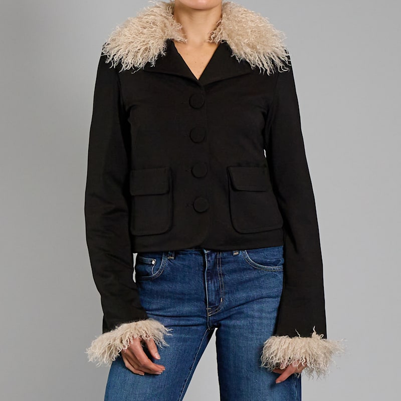 Thumbnail of Nelly Fur Collar Jacket image