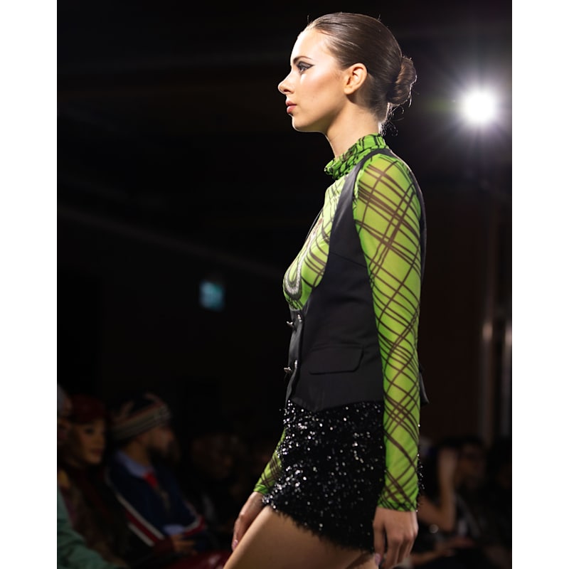 Thumbnail of Neon Mermaid Tattoo Bodysuit image