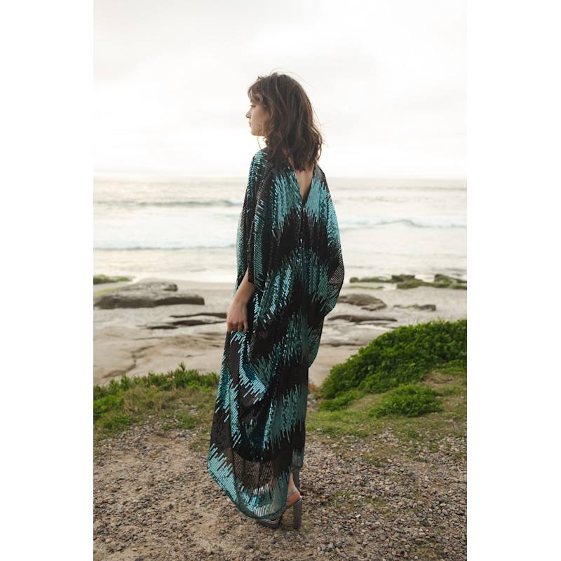 Thumbnail of Neptune Sequin Caftan Kaftan Dress image