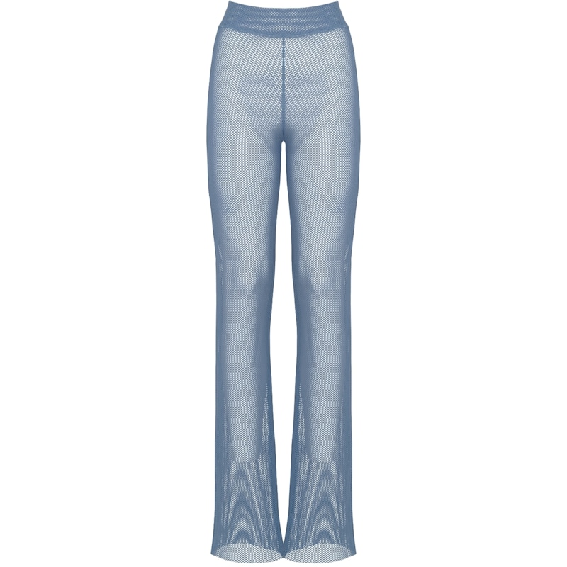 Thumbnail of Nety High Waisted Mesh Beach Pants In Blue image