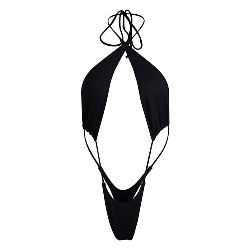 Thumbnail of New Belafonte One Piece Swimsuit - Dark Seas Black image