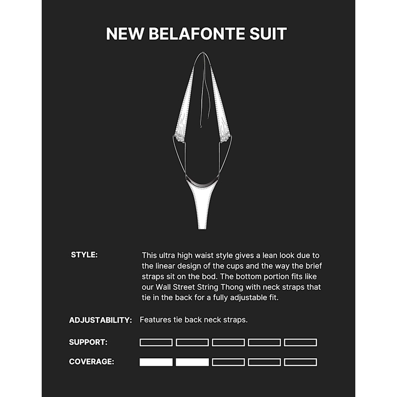 Thumbnail of New Belafonte One Piece Swimsuit - Dark Seas Black image