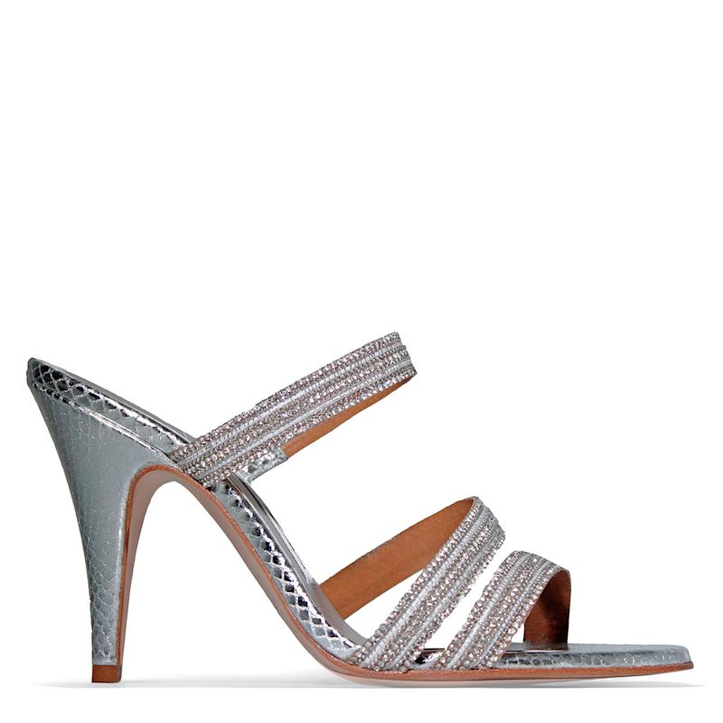 Thumbnail of New York Party Silver Sandal image
