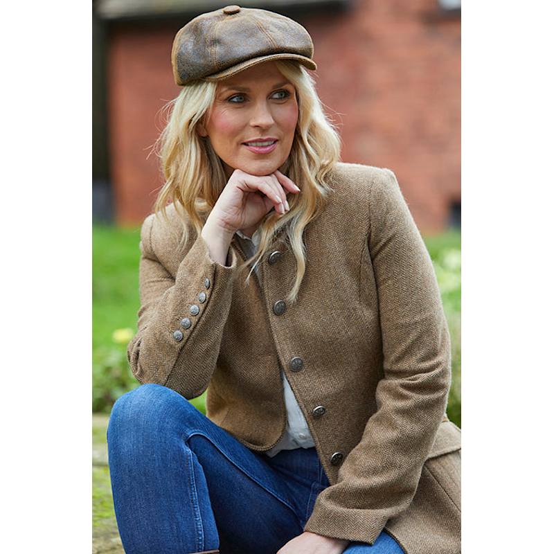 Brown Tweed Blazer - Wool With Velvet Trims | Guinea | Wolf