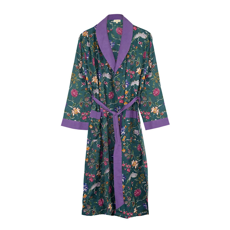 Thumbnail of Indian Cotton Lavender Fields Print Robe image