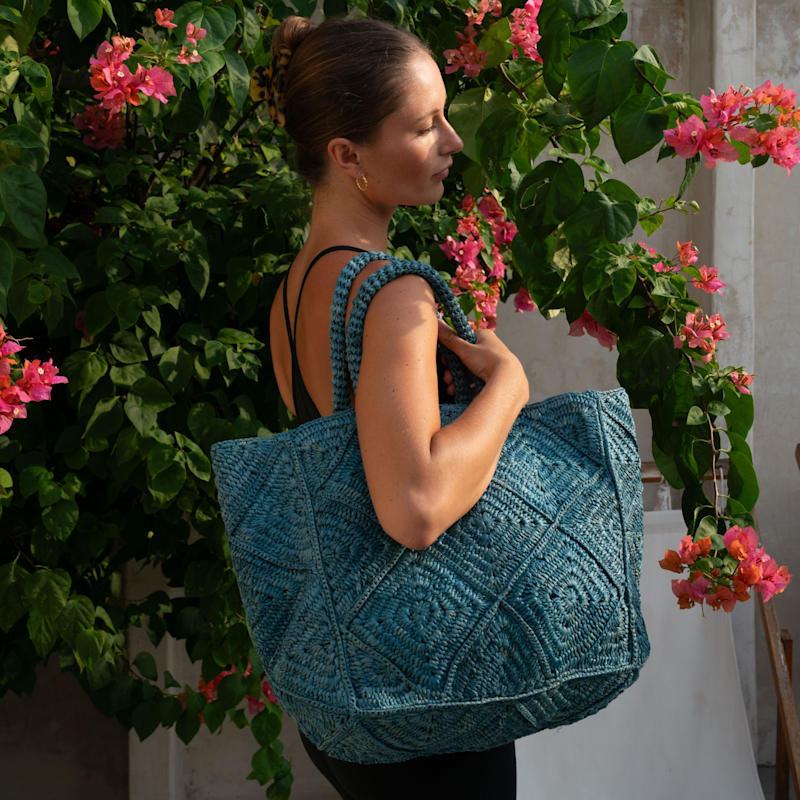 Thumbnail of Nico- Blue Jeans Tote Bag image