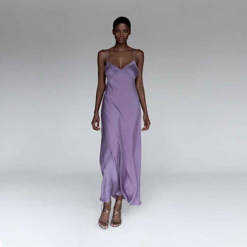 discount amsale bridesmaid dresses Vimissia Classic Long Silk Slip Dress