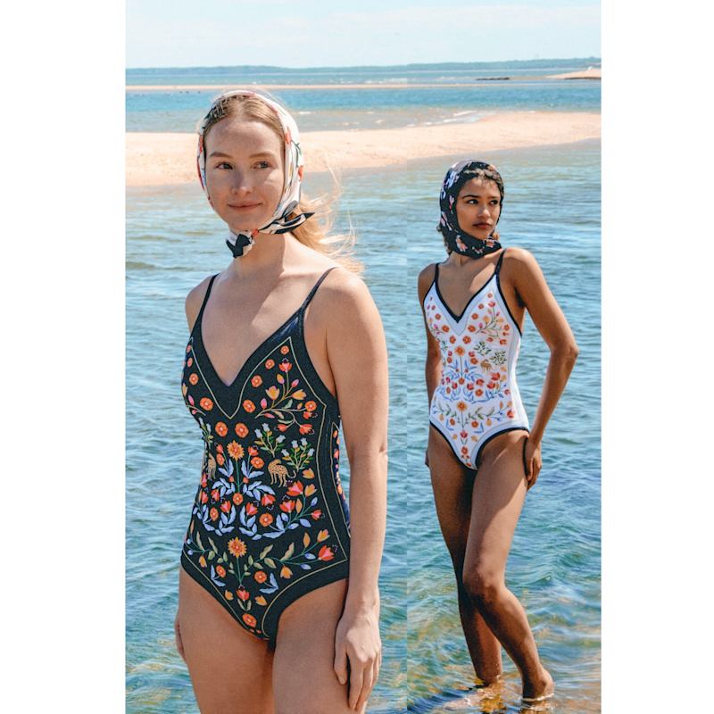 Night Imagination Reversible V-Neck One-Piece Swimsuit | Jessie