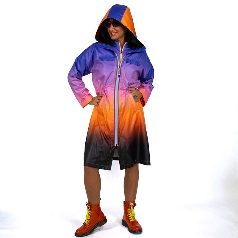 Thumbnail of Ombre Raincoat With Hoodie image