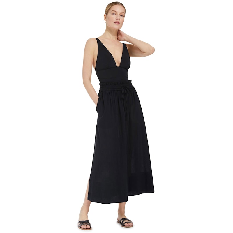 Thumbnail of Niki Plunge One Piece In Black image