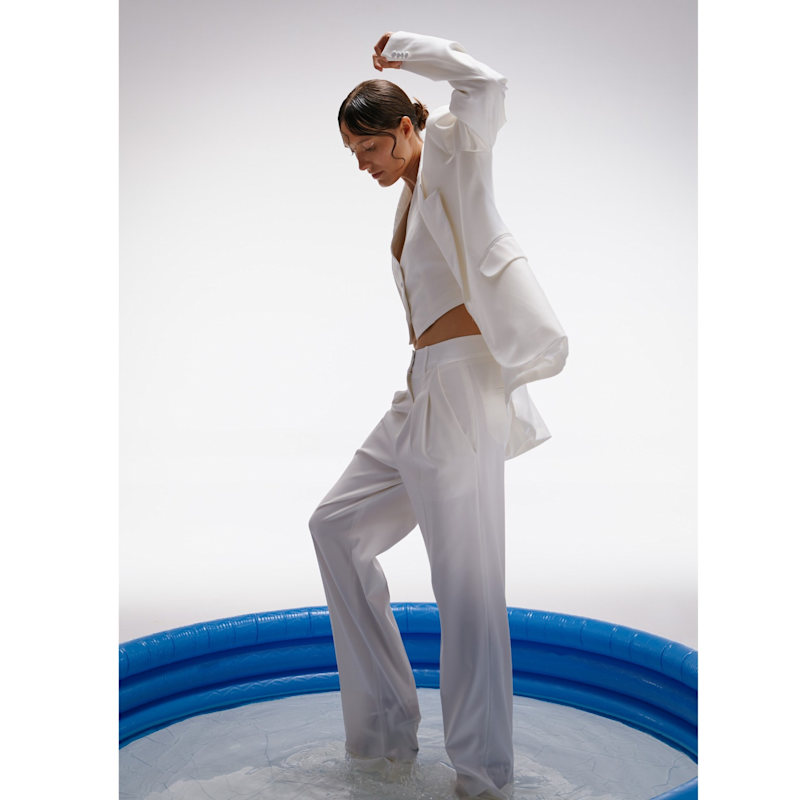 Thumbnail of Alex Aesthetic White Blazer image