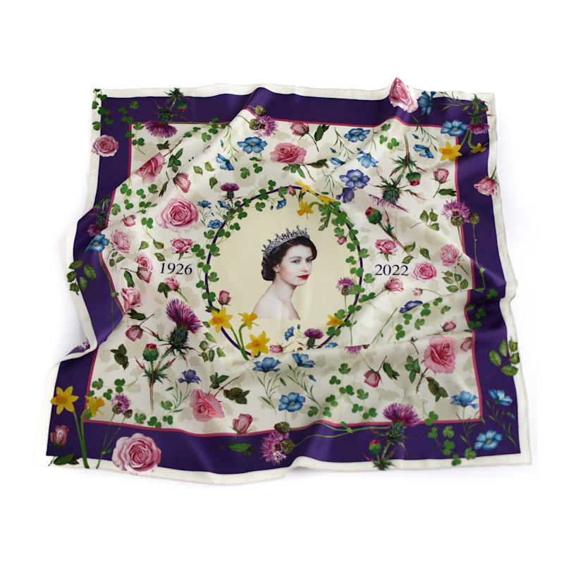 Thumbnail of Queen Elizabeth Ii Commemorative  Silk Scarf image