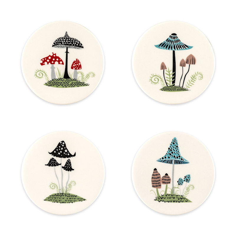 Thumbnail of Toadstool Coasters - Multicolour image
