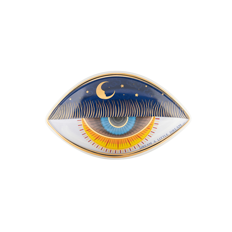 Thumbnail of Nocturnal Peace - Evil Eye Ceramic Wall Blessing image