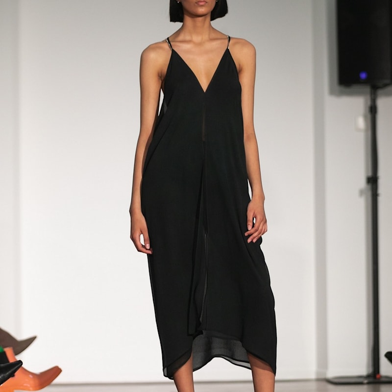 Thumbnail of Noir Crystal Flow Dress image