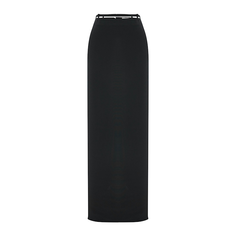 Thumbnail of Maxi Noir Désir Skirt – Black image