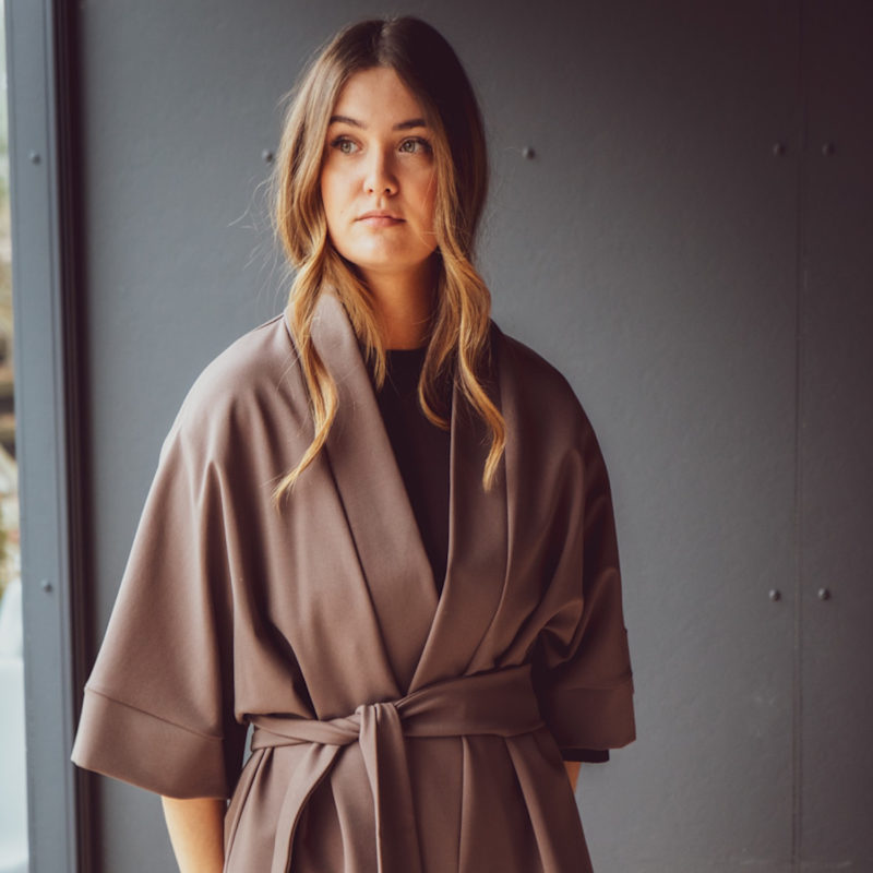 Thumbnail of Nola Kimono Jacket Taupe image