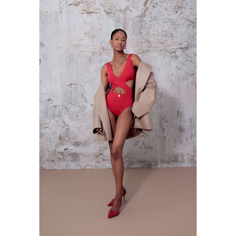 Thumbnail of Nola Red Bodysuit image