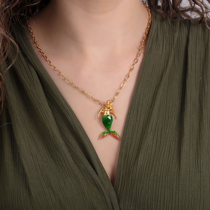 Thumbnail of Green Mermaid Necklace image