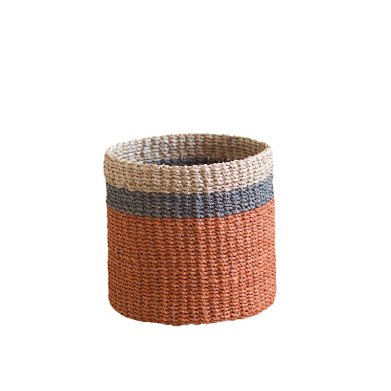 Thumbnail of Coral Tabletop Mini Basket - Handwoven Baskets image