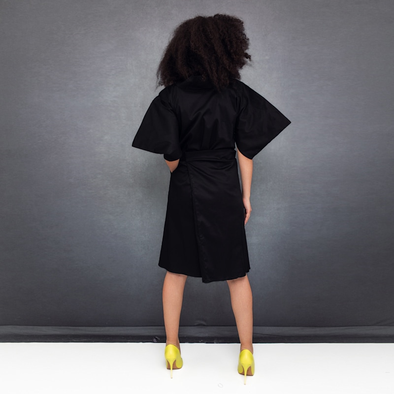 Thumbnail of Nunnery Dress In Black Cotton image