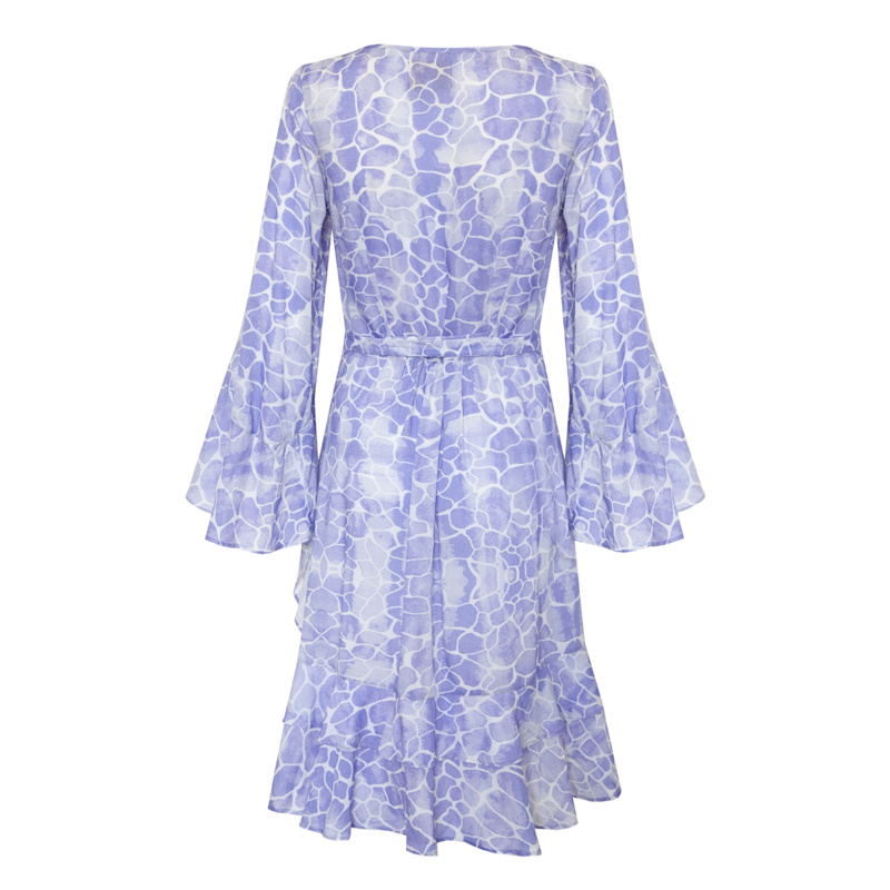 Lilac Pebbles Mini Riviera Wrap Dress | Sophia Alexia | Wolf & Badger
