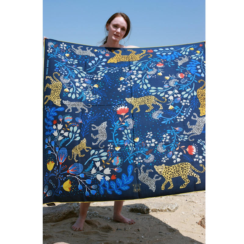 Thumbnail of Double Sided Wool Silk Shawl Of Amazon Rainforest Journey image