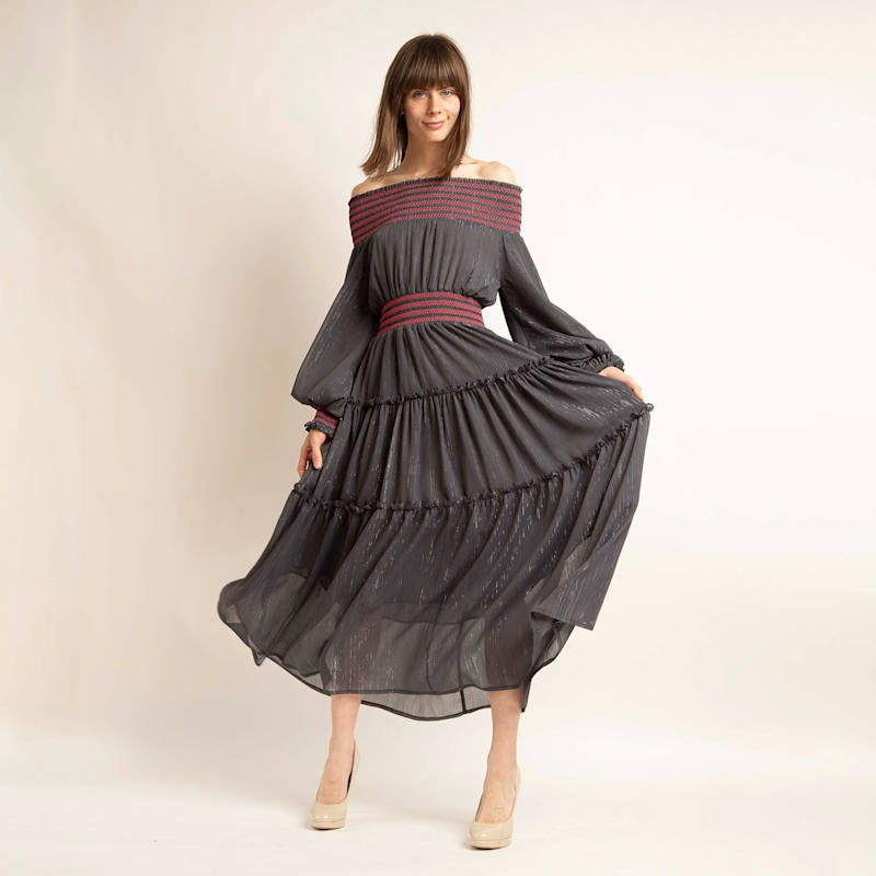 chinese dress ladies Charli Maxi Dress - Pink Floral main image 0