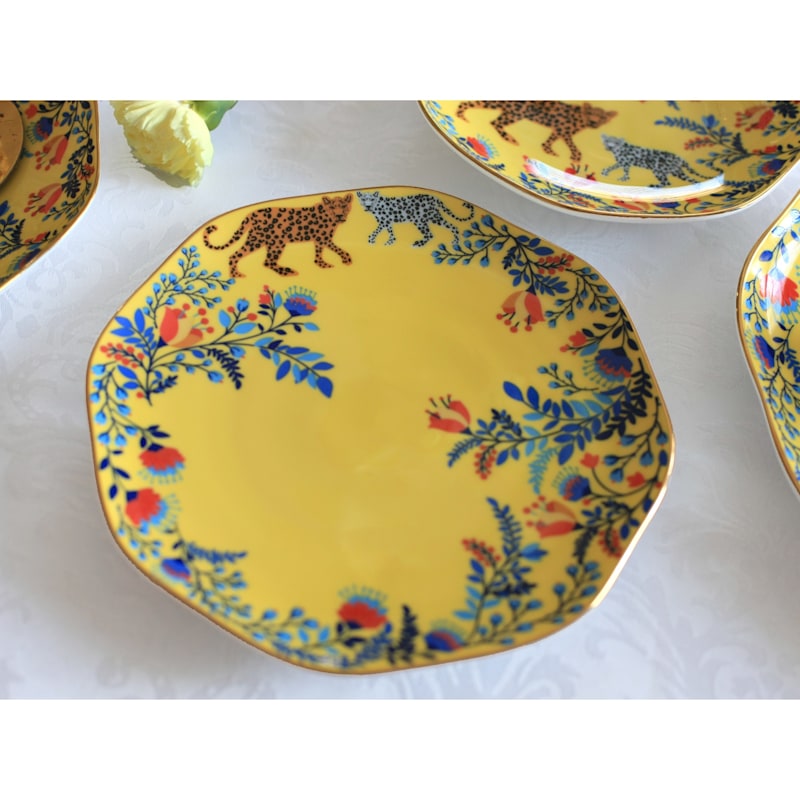 Thumbnail of Amazon Rainforest Bone China In Yellow Side Plate image