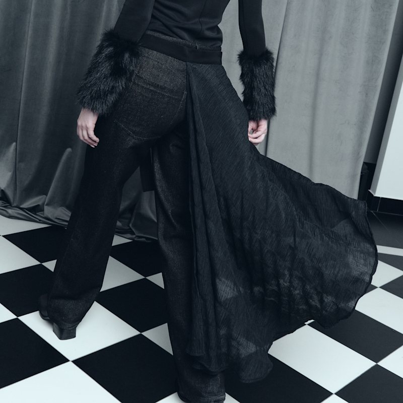 Thumbnail of Nyx Layered Waist Cape With Adjustable Belt image