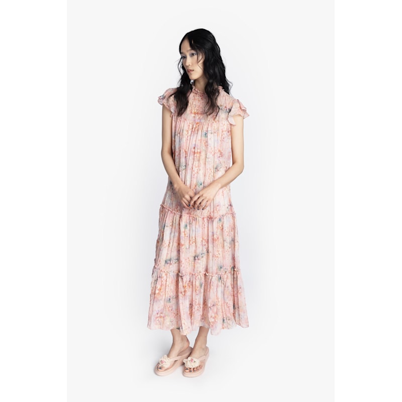 Thumbnail of Oasis Blooms Tiered Maxi Dress image