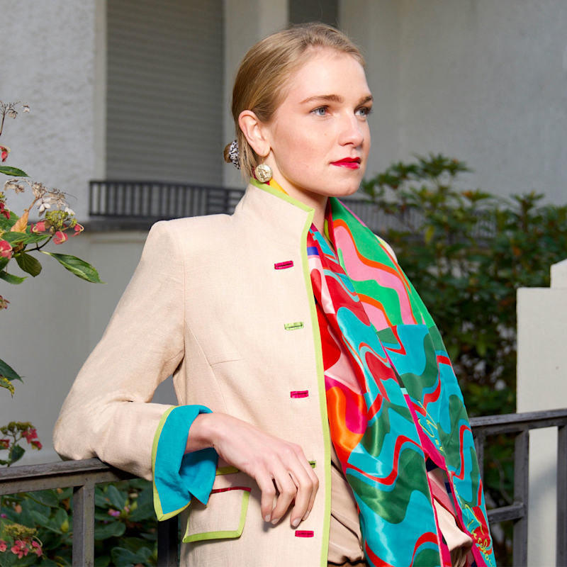 Thumbnail of Oatmeal Linen Cavalier Jacket image