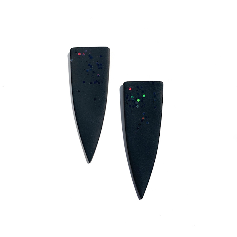Thumbnail of Obsidian Dagger Earrings image